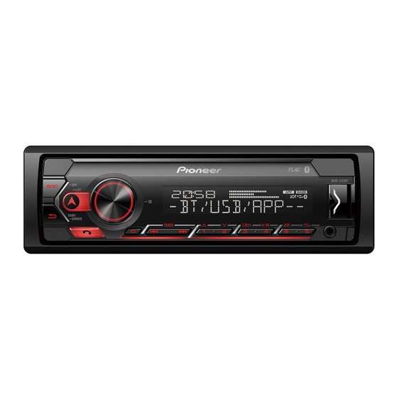 Pioneer MVH-S420BT Manual De Instrucciones