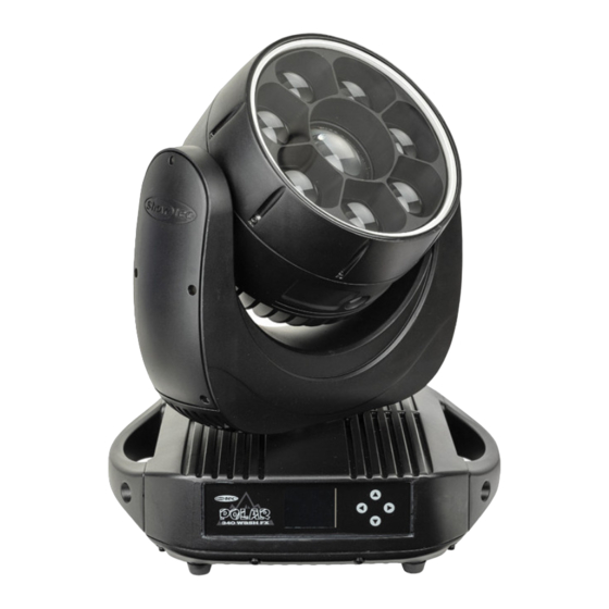 SHOWTEC Polar 340 WashFX IP65 Moving Head V1 Manual