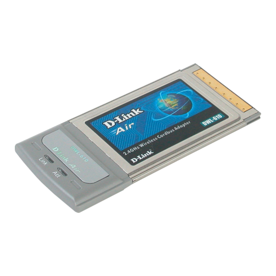 D-Link Air DWL-610 Guia De Inicio Rapido