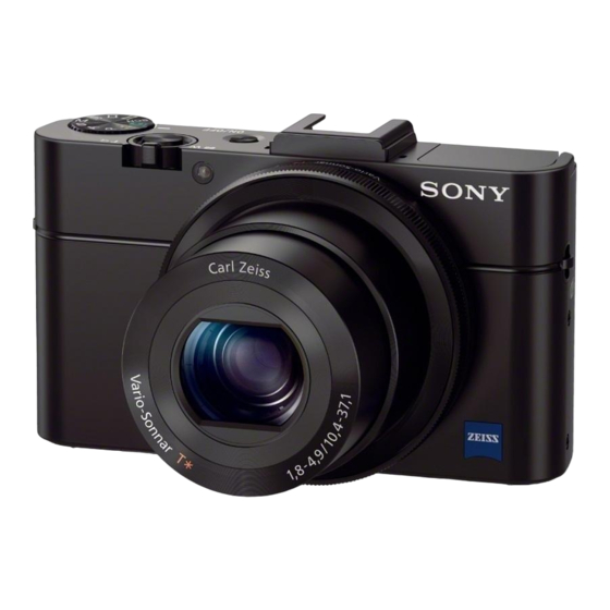 Sony Cyber-Shot DSC-RX100M2 Manual De Instrucciones