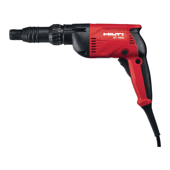 Hilti ST 1800 Manual Del Usuario