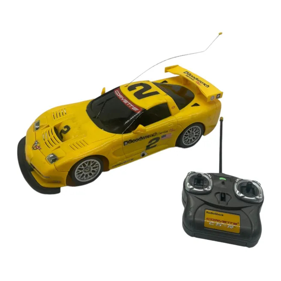 RadioShack Corvette C5-R Guia De Inicio Rapido