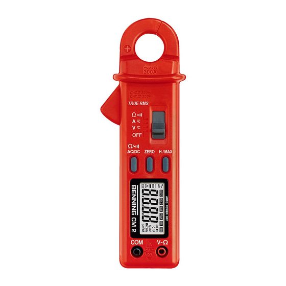 Benning CM 2 Instrucciones De Servicio