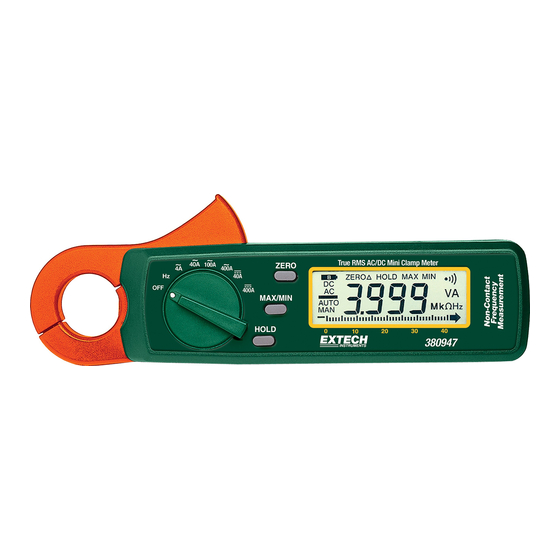 Extech Instruments 380947 Manual De Instrucciones
