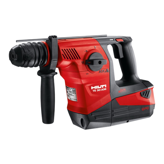 Hilti TE 30-A36 Manual De Uso
