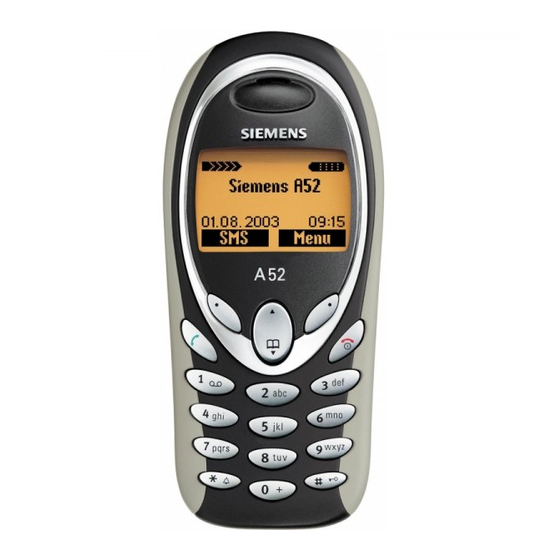 Siemens A52 Manual Del Usario