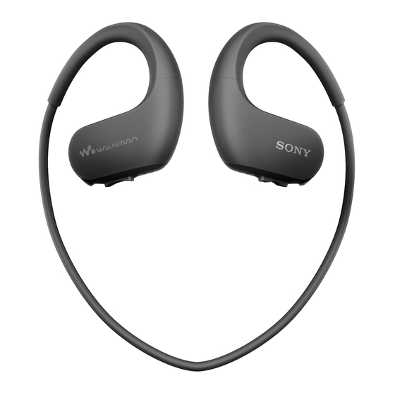 Sony Walkman NW-WS413 Guia De Ayuda