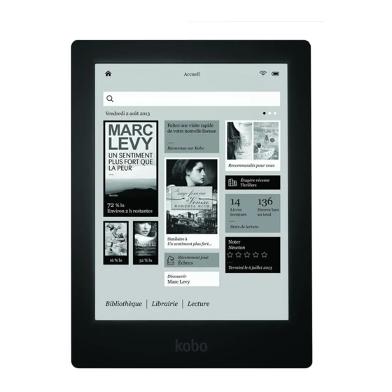 Kobo aura HD Manuales