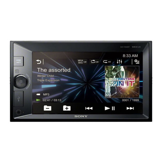 Sony XAV-W650BT Manual De Instrucciones