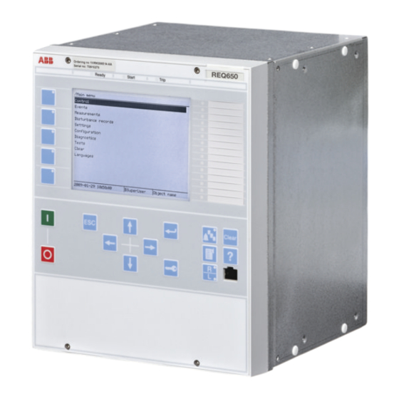 ABB Relion 650 Serie Guía De Producto