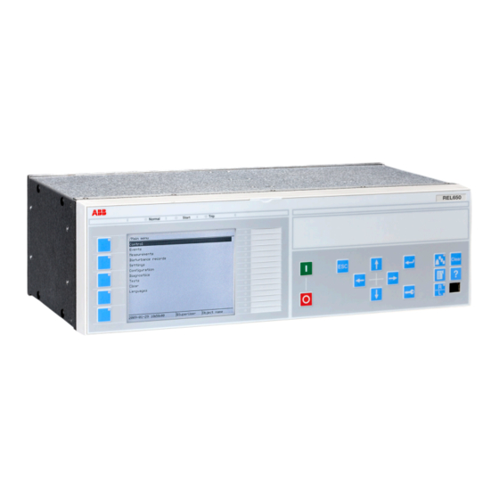 ABB Relion 650 Serie Guía De Producto