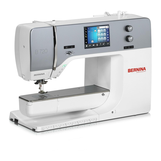 Bernina 720 Instrucciones De Uso