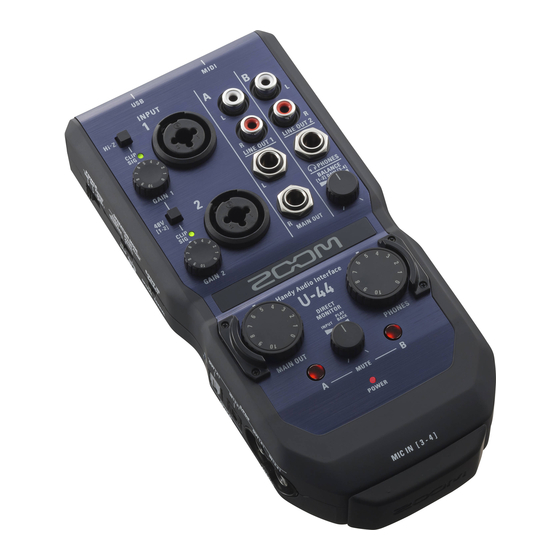 Zoom U-44 Manual De Instrucciones