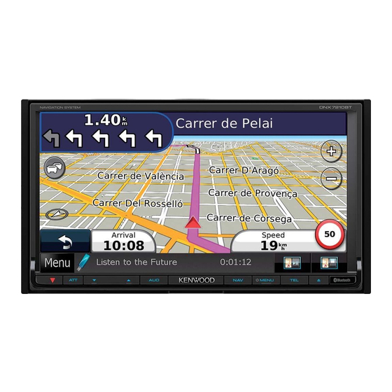 Kenwood DNX7210BT Guia De Inicio Rapido