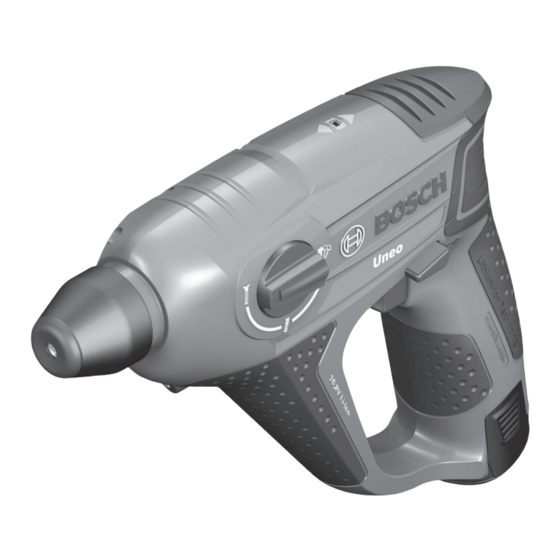 Bosch Uneo Manual Original