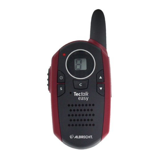 Albrecht Tectalk easy Manual Del Instrucciones