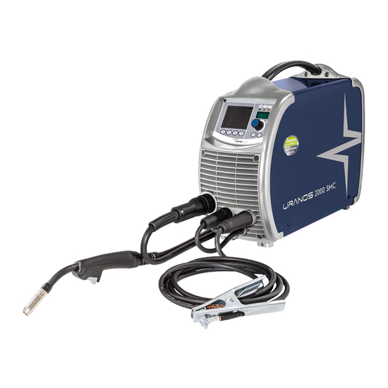 voestalpine Bohler Welding URANOS 2000 SMC Manual De Instrucciones