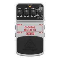 Behringer FX600 Manual Del Usuario