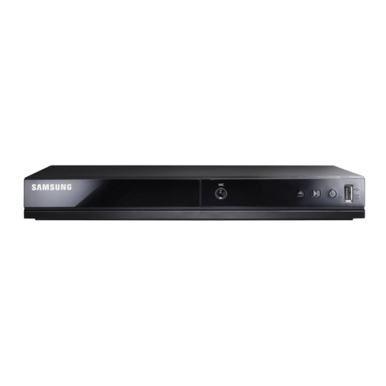 Samsung DVD-E360K Manual Del Usuario
