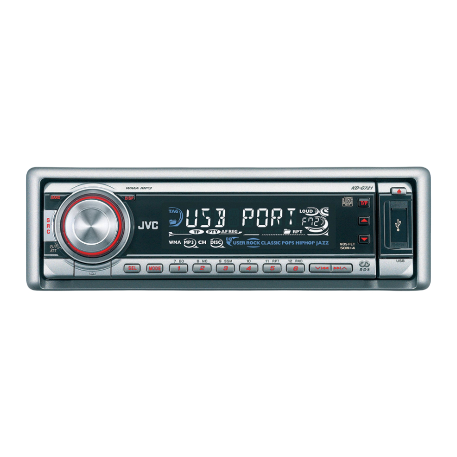 JVC KD-G722 Manual De Instrucciones