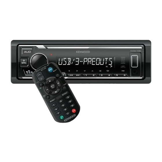 Kenwood KMM-106 Manual De Instrucciones