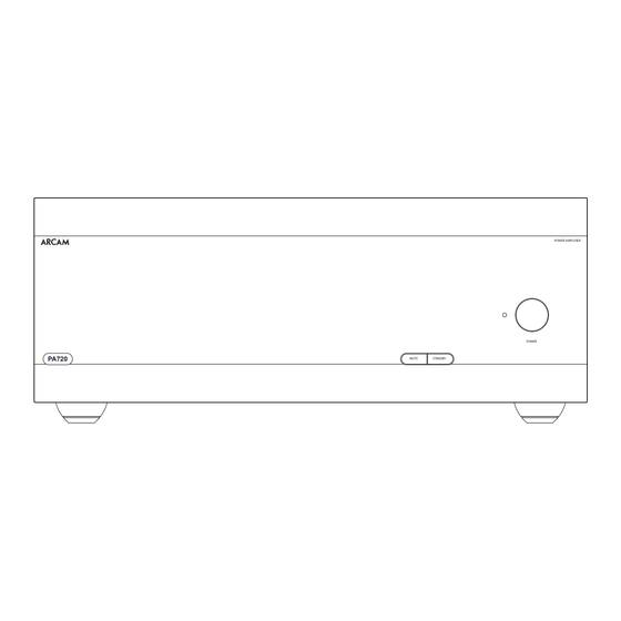 Arcam PA720 Manual De Instrucciones