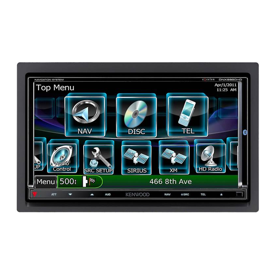 Kenwood DNX9980HD Manual De Instrucciones