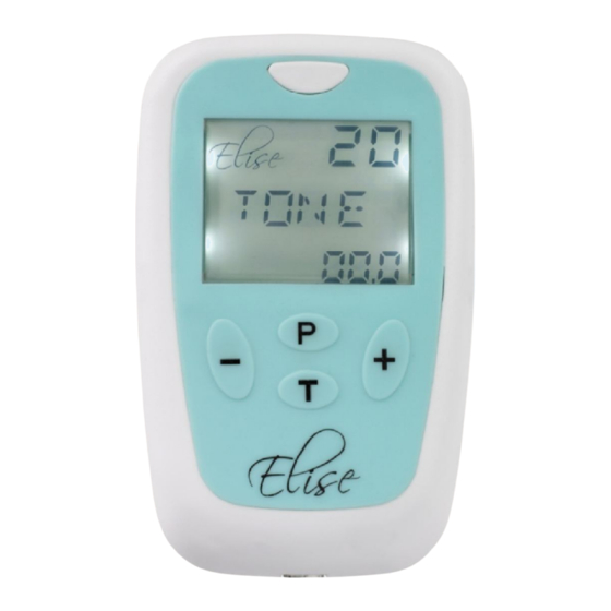 TensCare Elise Manual De Instrucciones