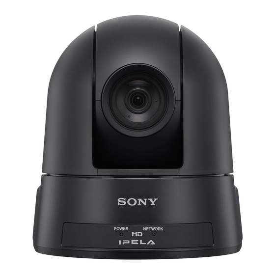 Sony IPELA SRG-300SE Guia Del Usuario