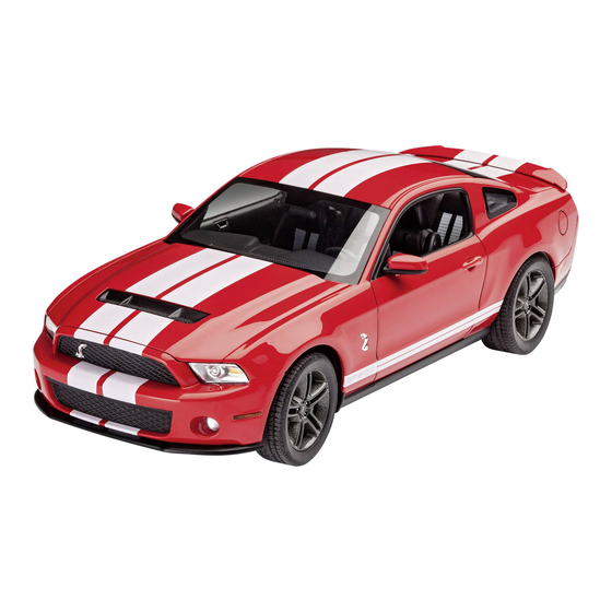 REVELL 2010 FORD SHELBY GT 500 Manual Del Usaurio