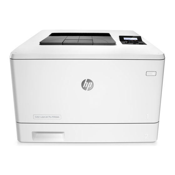 HP Color LaserJet Pro M452nw Guía De Inicio