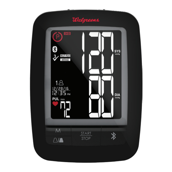Walgreens PREMIUM ARM Manual De Instrucciones