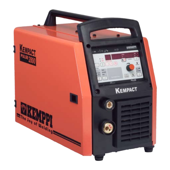 Kemppi KEMPACT PULSE 2800 AUTOMOTIVE Manual De Instrucciones