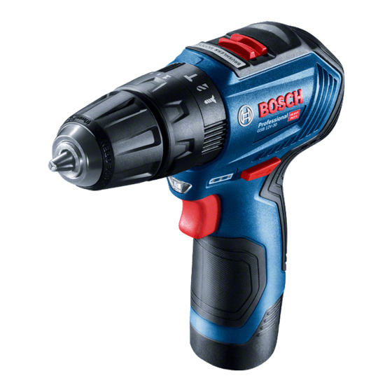 Bosch Professional GSR 12V-30 Manual Original