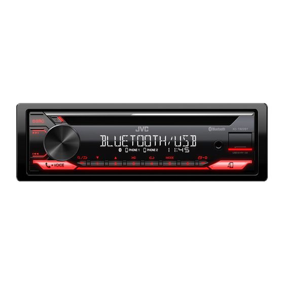 JVC KD-T822BT Manual De Instrucciones
