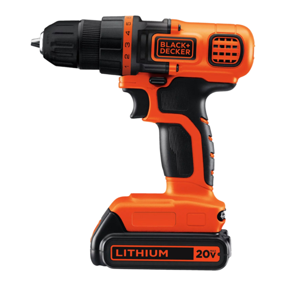 Black and Decker LDX120 Manuales