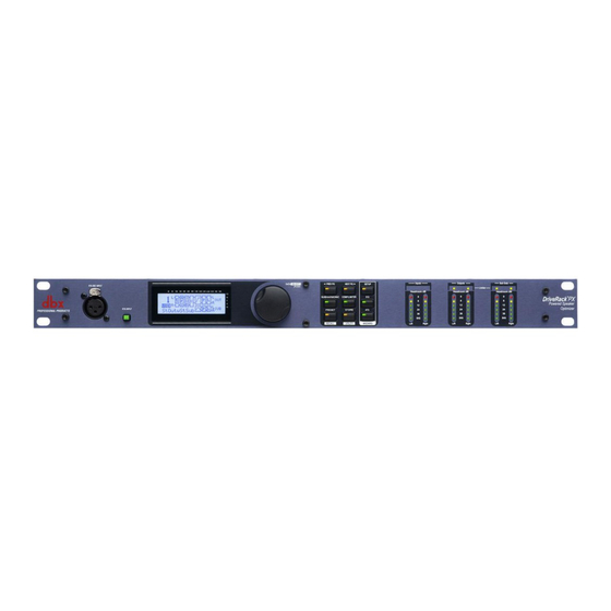 dbx DriveRack PX Manual De Instrucciones