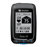 Bryton Rider 40 Guia De Inicio Rapido