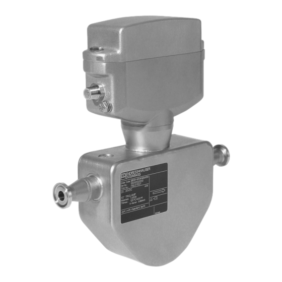 Endress+Hauser Dosimass Manual De Instrucciones