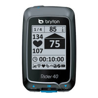 Bryton Rider 40 Manual De Usuario