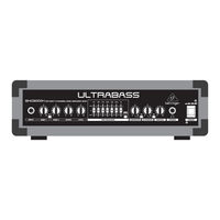 Behringer ULTRABASS BXD3000H Guia De Inicio Rapido
