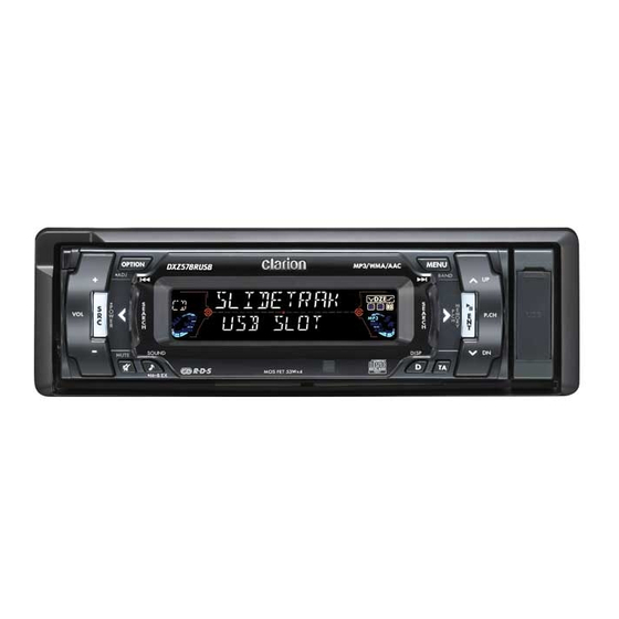 Clarion DXZ578RUSB Manual De Instrucciones