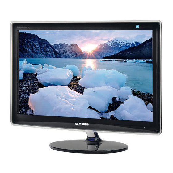 Samsung SyncMaster P2370H Manual Del Usuario
