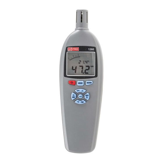 RS Pro RS-1260 Manual De Instrucciones