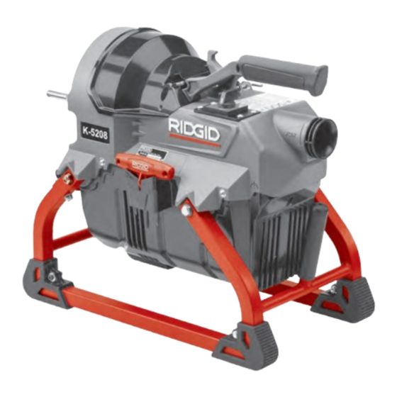 RIDGID K-5208 Manual Del Usario
