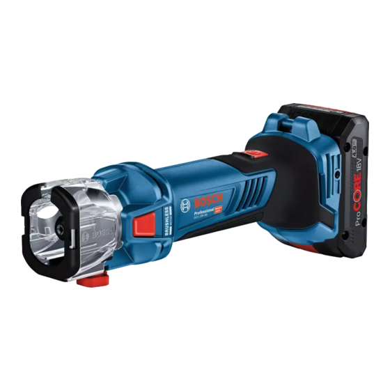 Bosch GCU 18V-30 Professional Manual Original