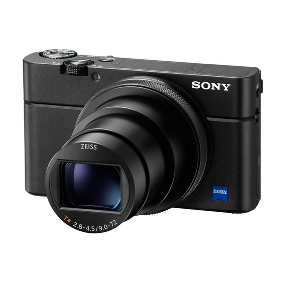 Sony Cyber-Shot DSC-RX100M7 Guía De Inicio