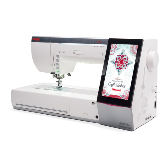 Janome Horizon Memory Craft 15000 Manual De Instrucciones
