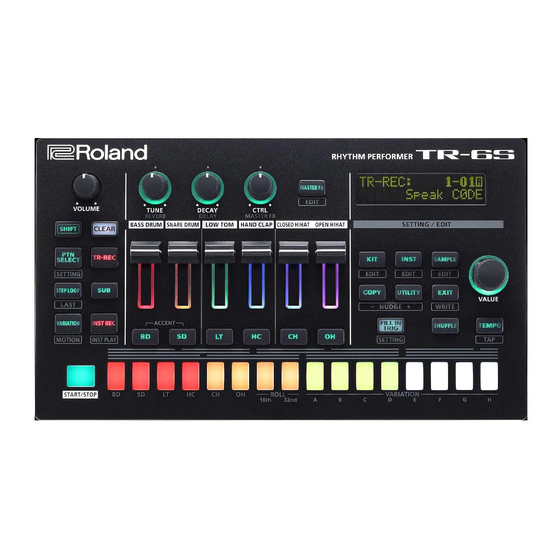 Roland TR-6S Manual Del Usuario