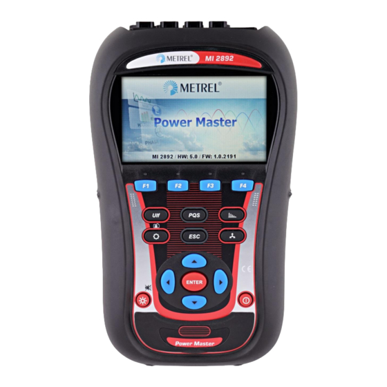 METREL Power Master MI 2892 Manual De Instrucciones